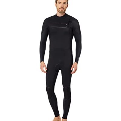 O'Neill Hyperfreak Fire 3/2mm+ Chest Zip Fullsuit A00-Black-Black