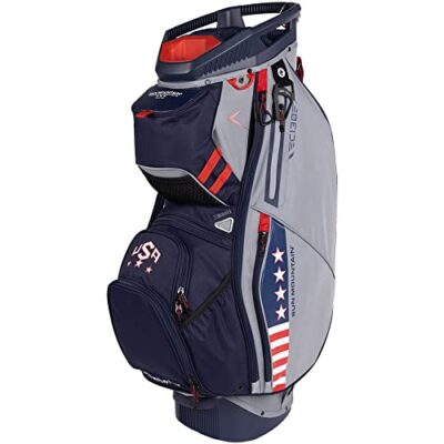 Sun Mountain Mens 2023 C130 14-Way Divided Golf Cart Bag (Patriot)