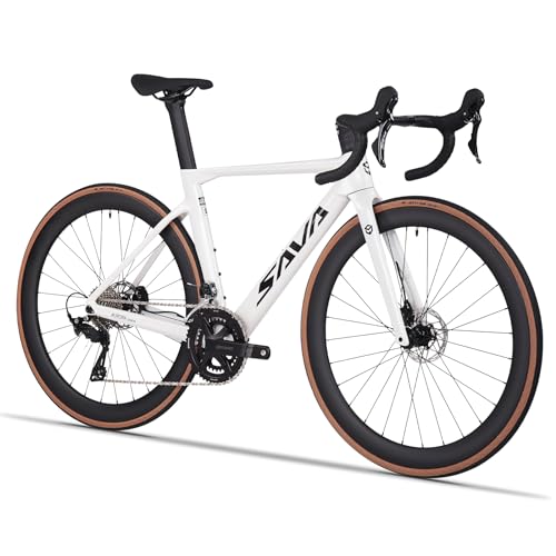SAVADECK Carbon Fibre Road Bike White