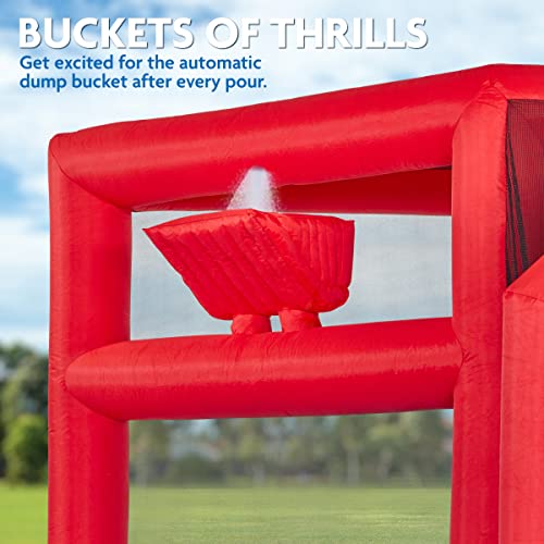 SUNNY & FUN Mega Climb N’ Go Inflatable Water Slide Park Blue Red - Image 5