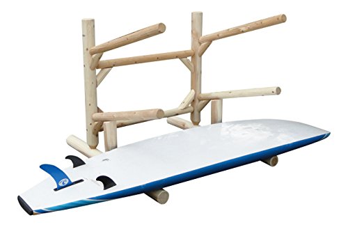 Log Kayak Rack 3 Place 1 Sided Kayak Rack Natural - Image 2