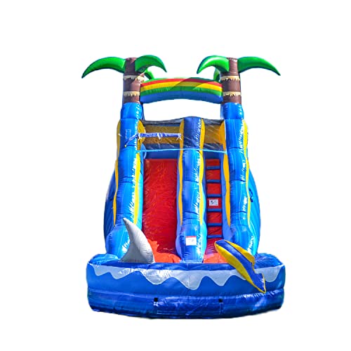 HERO KIDDO Ocean Shark Water Slide Inflatable Blue