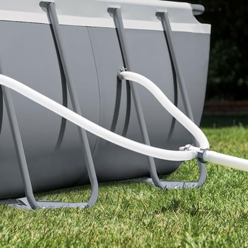 Intex ZX100 Auto Pressure Side Pool Cleaner and Rectangular Ultra XTR Frame Swimming Pool White - Image 7