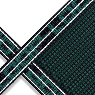 Loop - Loc 18' x 42' Rectangle Ultra-Loc III Solid with Drain Panels In-Ground Pool Safety Cover Green