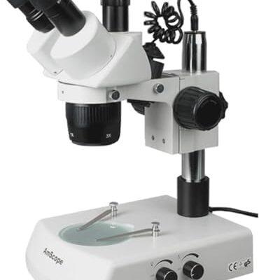 AmScope Trinocular Stereo Microscope 10X-60X White