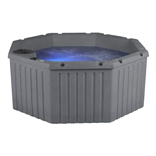 Aqualife by Strong Spas Invi Hot Tub 5-Person w/ Spa Cover & LED Lights Gray Granite