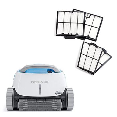 Dolphin Proteus DX4 Automatic Robotic Pool Vacuum Cleaner White