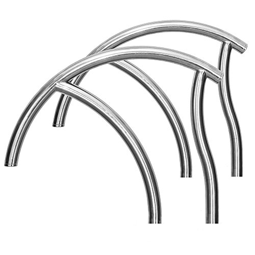 Inter-Fab Economy Stainless Steel Pool Grab Ladder Pair Designer Rails Stainless
