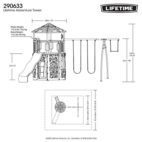Lifetime Adventure Tower Swing Set Earthtone - Image 7