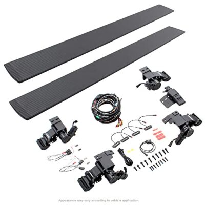 Go Rhino E1 Electric Running Board Kit for 15-24 F-350/F-250/F-150 Textured Black