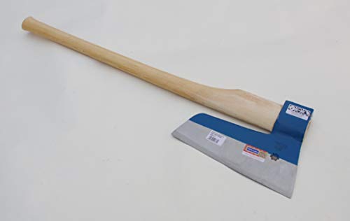 Wisemen Trading Muller Big and Long Broad Axe Ash Handle Right Bevel Natural Forged