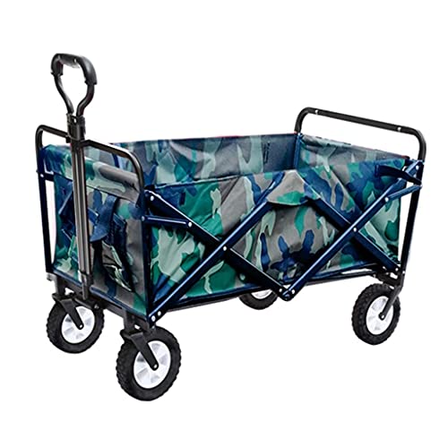 5sssallefaa Folding Utility Wagon Pull Along Cart for Outdoor Use, 60kg Load-Bearing
