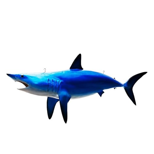 FENGSHUI-CAISHEN 70" Colorful Blue Shark Replica Wall Decor