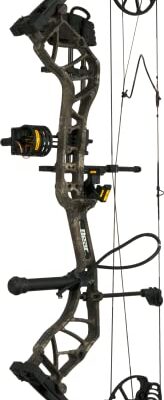 Bear Archery Species EV Ready to Hunt Compound Bow Package 60 lb Left Hand True Timber Strata