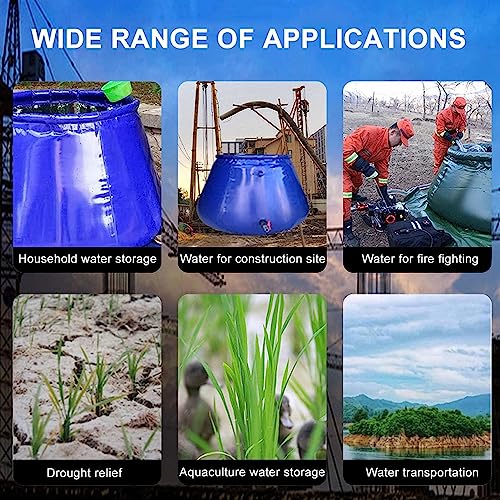 5sssallefaa Large-Capacity Emergency Water Tank PVC Foldable Water Container 2000L - Image 6