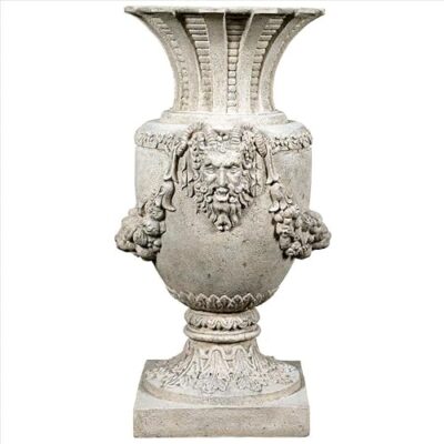Design Toscano Greek Pan of Olympus Architectural Garden Urn Roman Stone