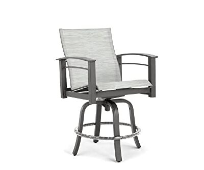 Winston Stanford Sling Swivel Balcony Stool Gray Screen