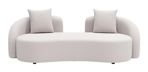 Zuo Sunny Isles Loveseat Beige - Image 4