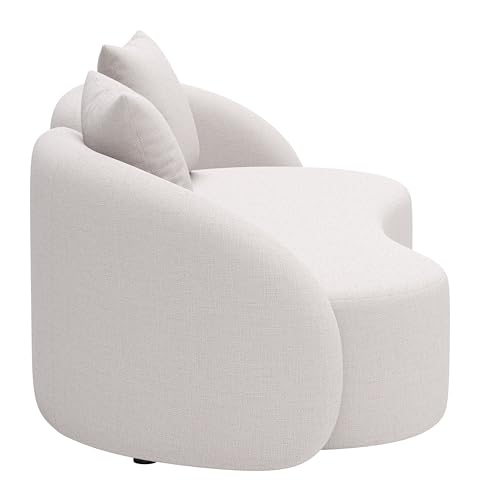 Zuo Sunny Isles Loveseat Beige - Image 3