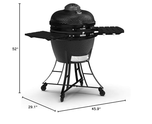 PIT BOSS Kamado BBQ Ceramic Grill Cooker 22 Inch Black - Image 11