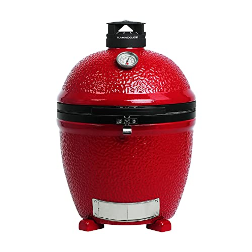 Kamado Joe Classic Joe II 18-Inch Ceramic Charcoal Grill and Smoker Red