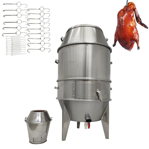 Banfluxion 3-Tier Commercial Charcoal Roast Duck Oven Stainless Steel Silver