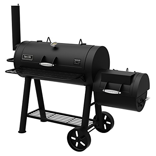 Dyna-Glo Signature Series DGSS962CBO-D Barrel Charcoal Grill with Side Firebox Black Powder Coat