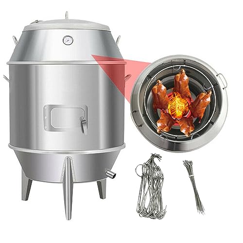 INTBUYING Stainless Steel Duck Roaster Oven Silver