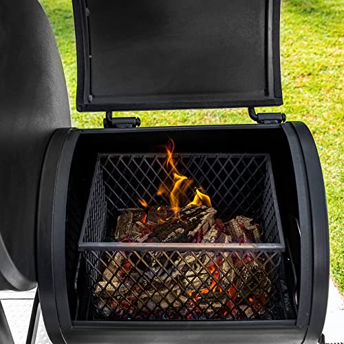 Char-Griller Grand Champ 8250: Charcoal Grill and Offset Smoker - Image 4