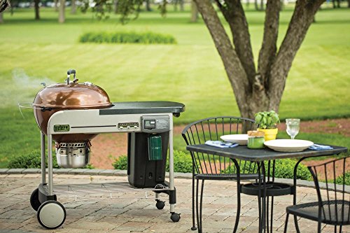 Weber Performer Deluxe Charcoal Grill 22-Inch Touch-N-Go Gas Ignition System Copper - Image 4