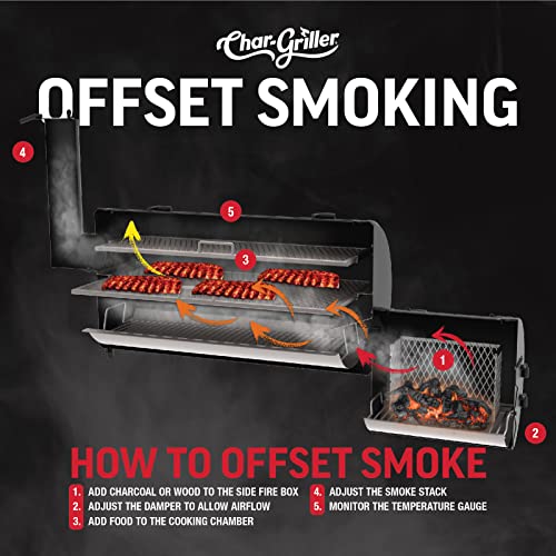 Char-Griller Grand Champ 8250: Charcoal Grill and Offset Smoker - Image 10