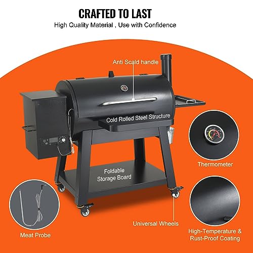 WACTO Portable Charcoal Grill BBQ with Cart Heavy Duty 62-inch - Image 6