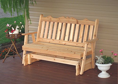 A & L Furniture Royal English Glider Natural Stain