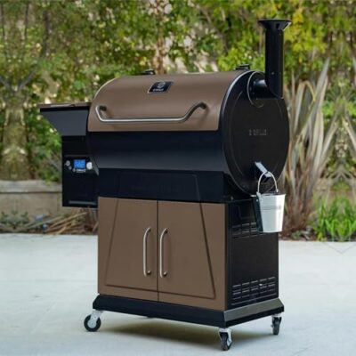 Z GRILLS 700D6 Electric Pellet Grill & Smoker Bronze