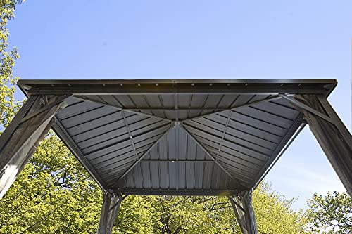 Sojag Outdoor 8' x 8' Dakota Hardtop Gazebo Dark Brown - Image 12