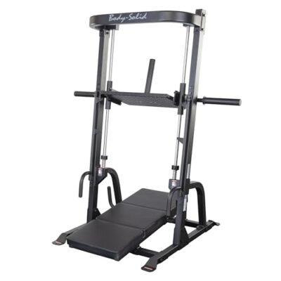 Body-Solid GVLP Vertical Leg Press Machine, Black, 53 x 62 x 72