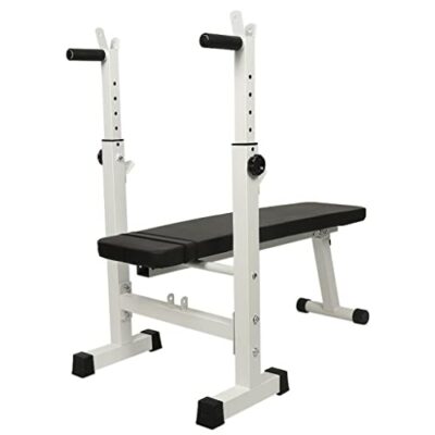 TEOYETTSF Multifunctional Foldable Weight Bench, White, One Size