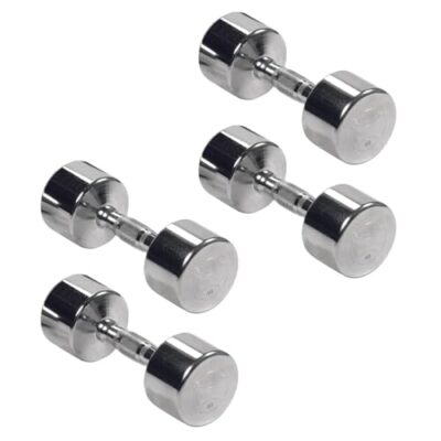 Hydra Fitness Exchange Chrome Dumbbell Pack of 4, 40 lb