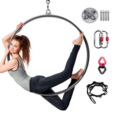 CMYUN 87745 Metal Lyra Hoop, One Color, 85cm