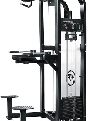 French Fitness Assisted Chin Dip Machine FFT-ACD, Black
