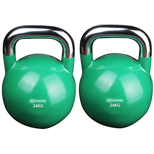 ZYCSKTL All-Steel Competition Kettlebell, 24kg Green