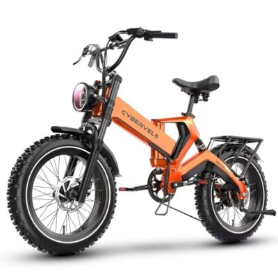 Cybervelo CY-EK6-2026 Orange-40AH 20" Folding Electric Bike