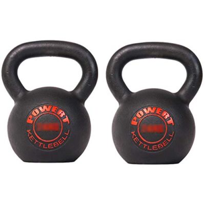 ZYCSKTL Cast Iron Kettlebell Set, 20kg*2 Black