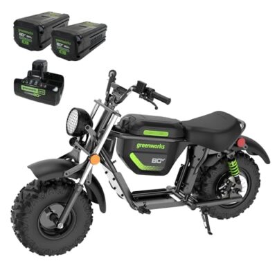Greenworks MB80L820 Black Green Standard Electric Mini Bike
