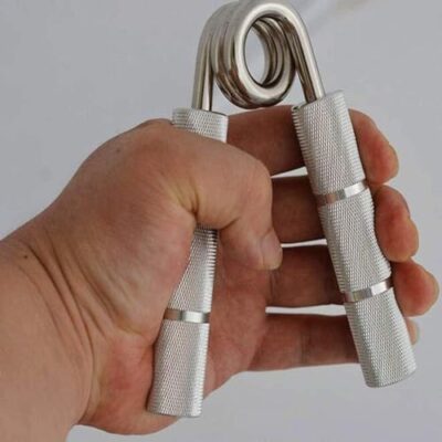 Wrobelax Heavy-Duty Grip Strengthener, Silver, 100lb