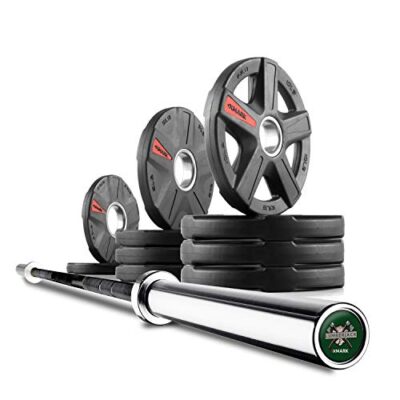 XMark LUMBERJACK 7 ft Olympic Bar and 65 lb Texas Star Set