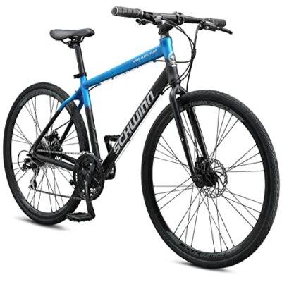 Schwinn Volare 1500 Flat Bar Hybrid Road Bike, Blue/Black, 18.5-Inch Frame