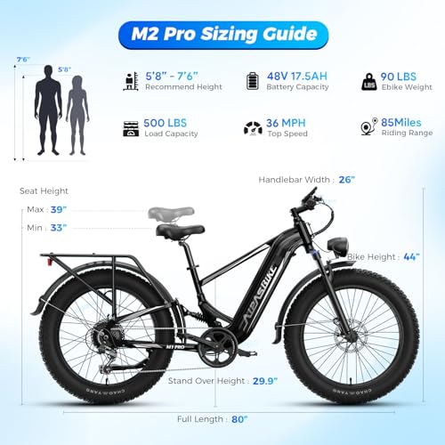 Aipas M1 Pro & M2 Pro Electric Bike Combo, 26 x 4.0"