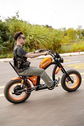 BIGNIU BG-X PRO Electric Bike, Dark Red, Large