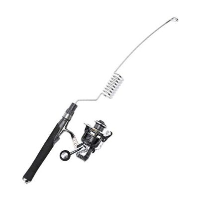 5sssallefaa 55cm Stainless Steel Ice Fishing Rod